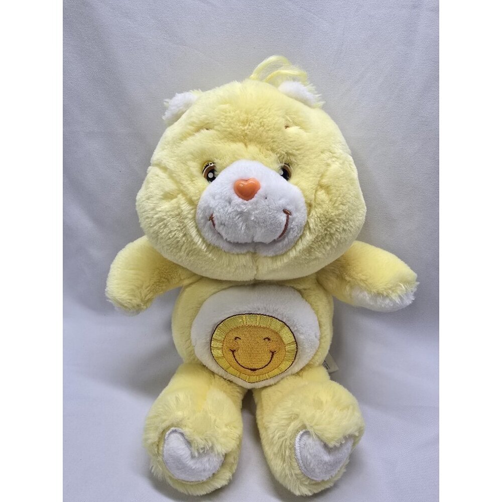 Funshine Care Bear Plush Carlton Cards 13" Yellow Sunshine Stuffed Animal